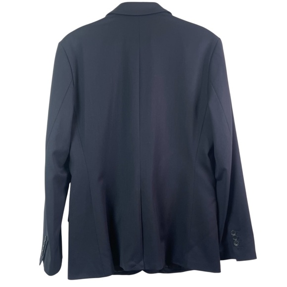 Everlane Men's Navy Blue Single Breasted Wool Blazer Coat Suit Jacket Size 40 - Picture 4 of 16